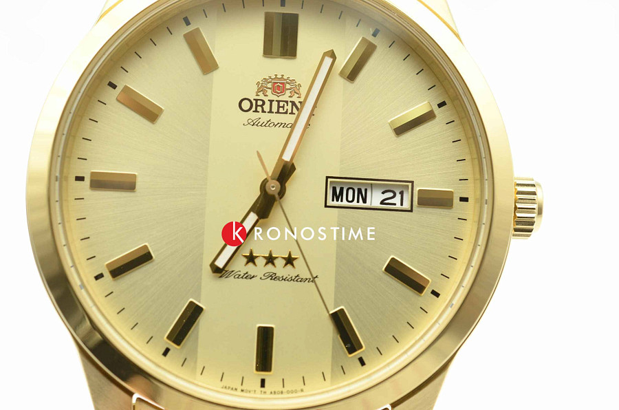 Часы Orient 3 Stars RA-AB0009G (RN-AB0009G) — механические, металл сталь