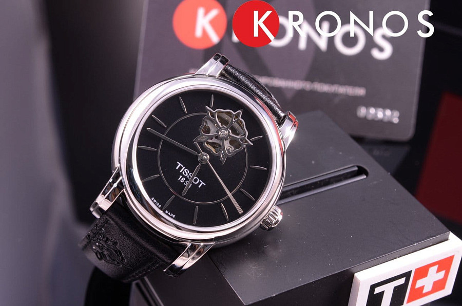 Часы Tissot Lady Heart Powermatic 80 T050.207.17.051.04 — кожаный, женские
