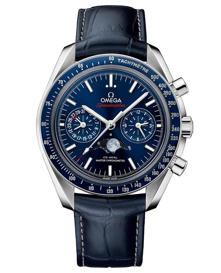 Часы Omega Speedmaster Moonphase 304.33.44.52.03.001 — мужские, синий