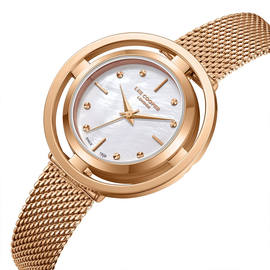 Часы Lee Cooper LC08052.420 — кварцевые, металл суперметалл