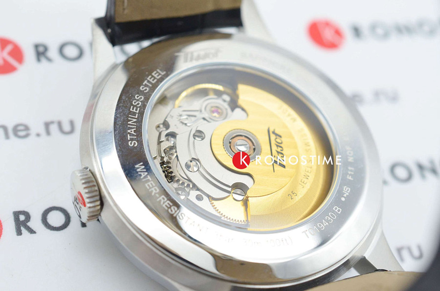 Часы Tissot Heritage Visodate Automatic T019.430.16.051.01 — черный, сталь металл