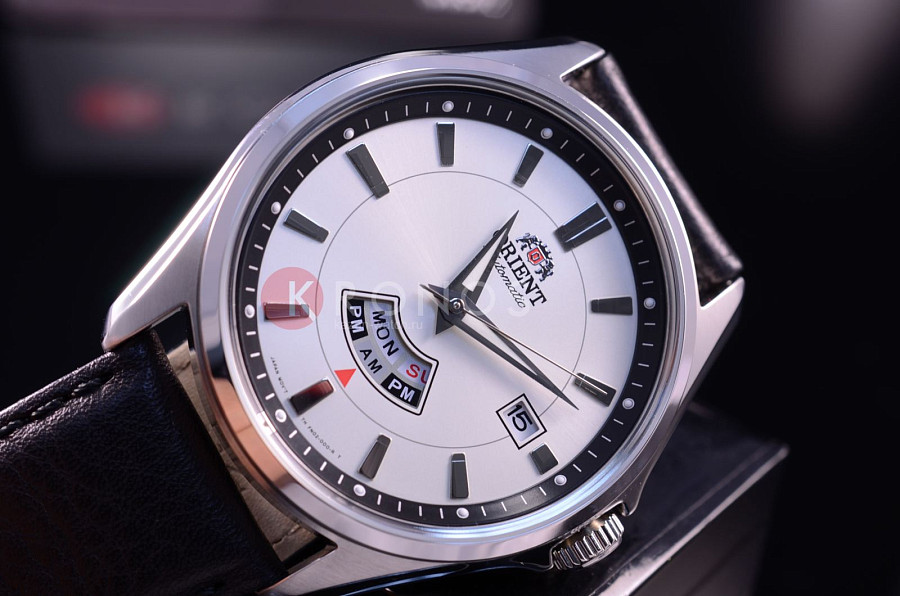 Часы Orient FN02005W (FFN02005W) — кожа + текстиль, мужские