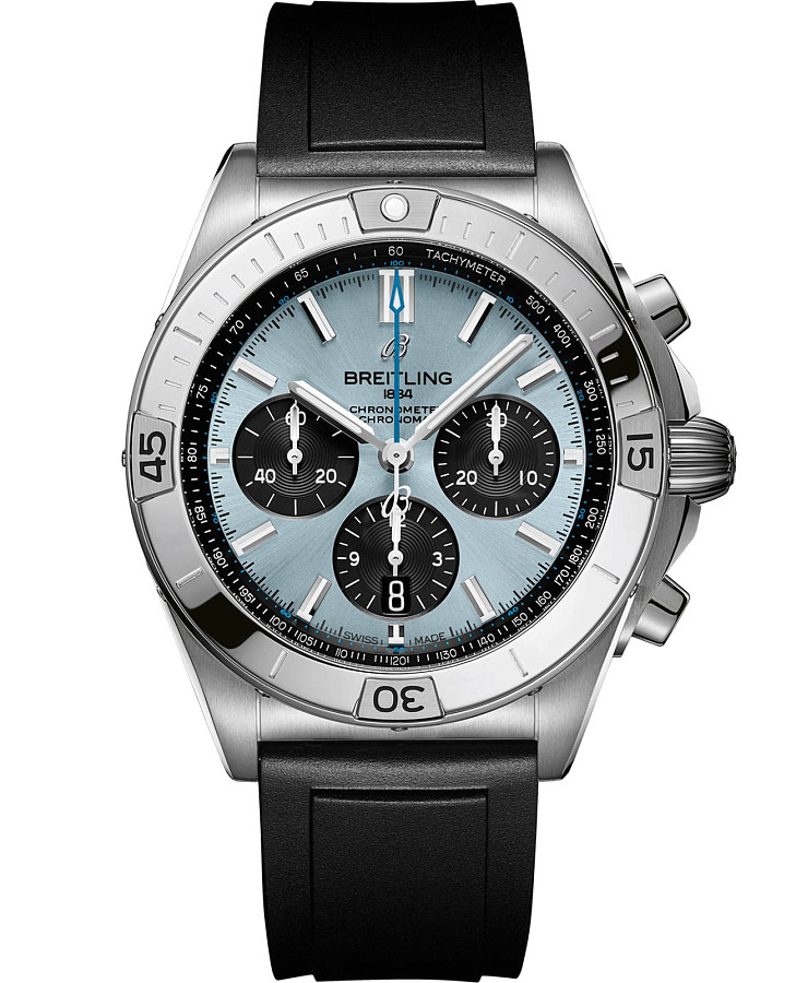 Часы Breitling Chronomat B01 42 PB0134101C1S1 — мужские, голубой
