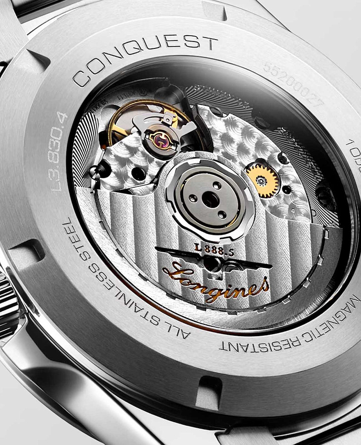 Часы Longines Conquest L3.830.4.52.6 — серебристый, сталь металл