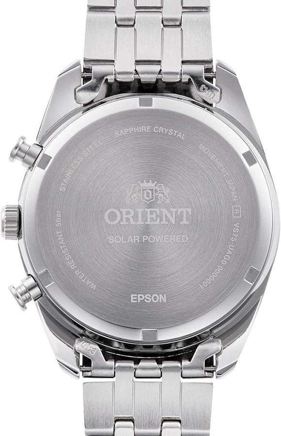Часы Orient Chronograph RA-TX0305S (RN-TX0305S) — белый, металл сталь