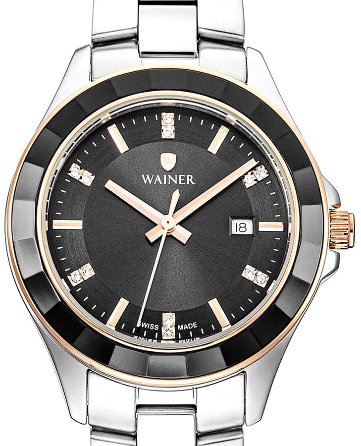 Часы Wainer Venice WA.18020-A — кварцевые, сталь металл