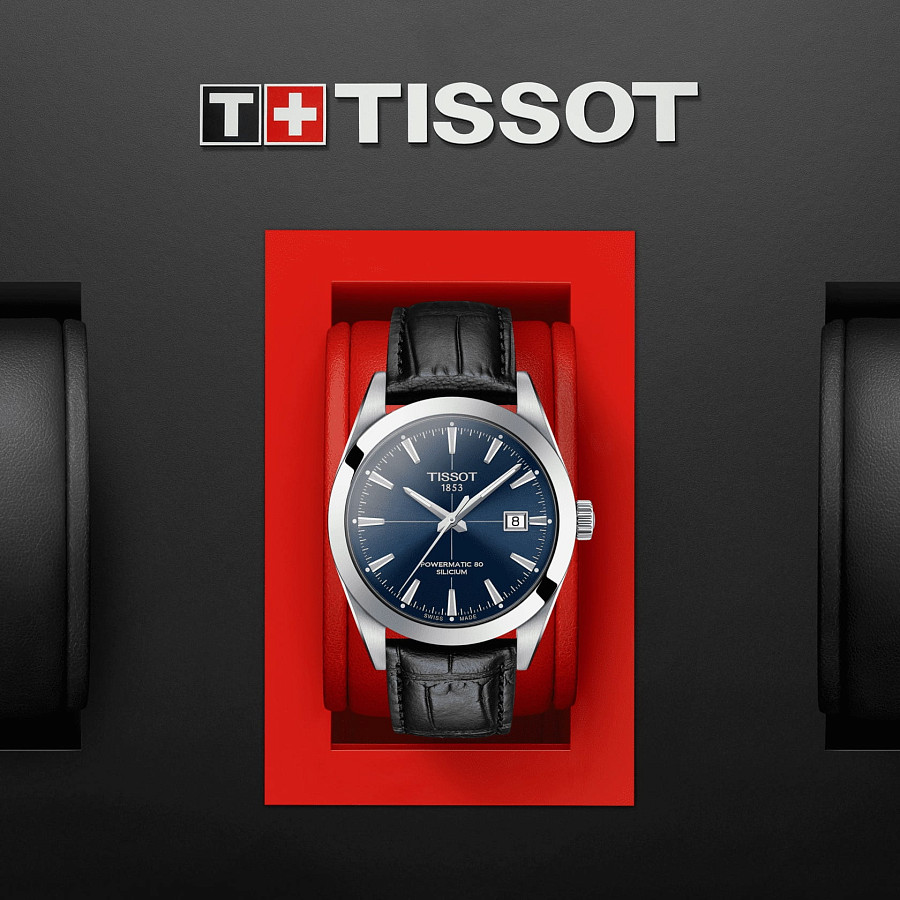 Часы Tissot Gentleman Powermatic 80 Silicium T127.407.16.041.01 — Швейцария, механические