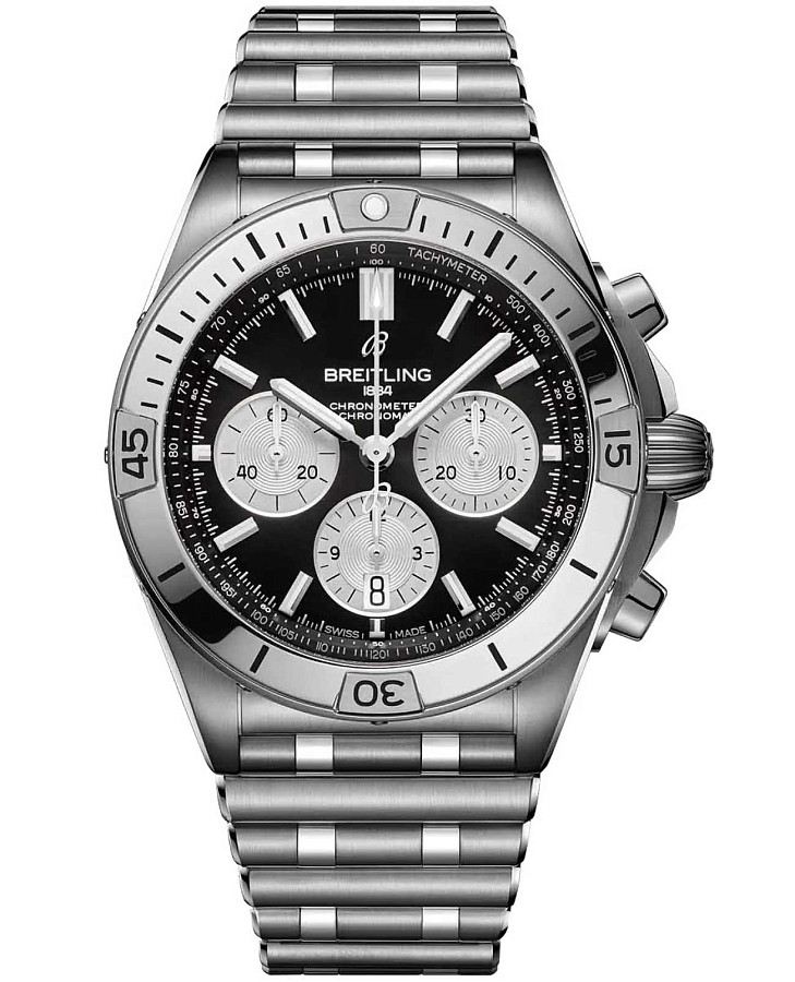 Часы Breitling Chronomat B01 42 mm AB0134101B2A1 — мужские, черный