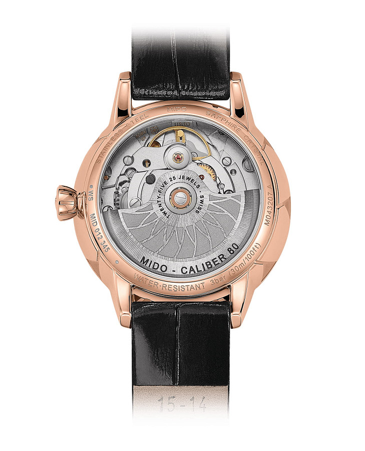 Часы Mido Rainflower M043.207.36.018.00 — механические, металл сталь