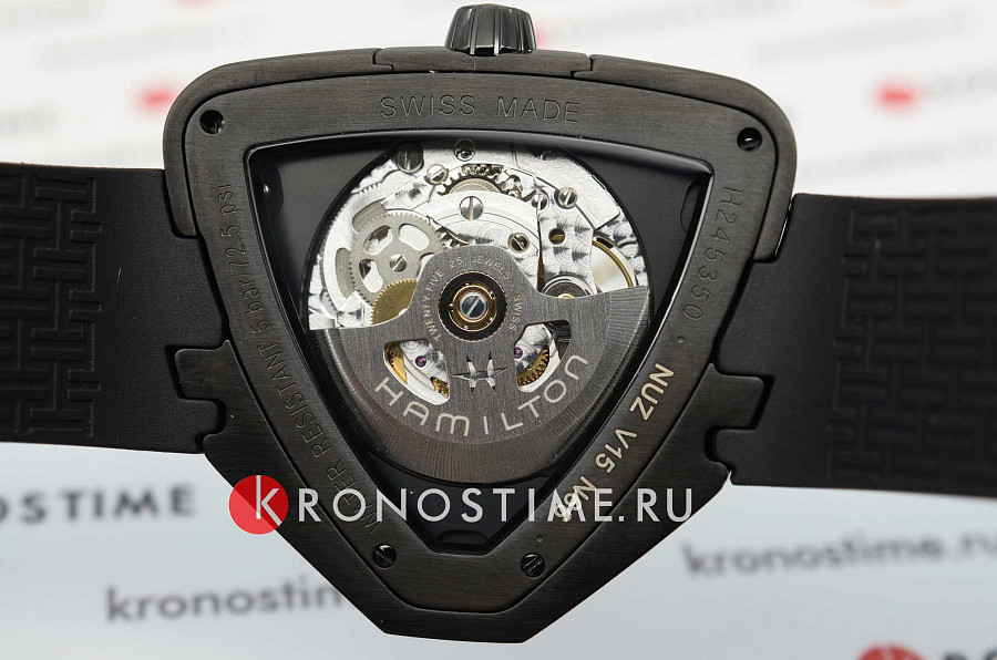 Часы Hamilton Ventura Elvis80 Skeleton Auto H24535331 — сталь, каучук