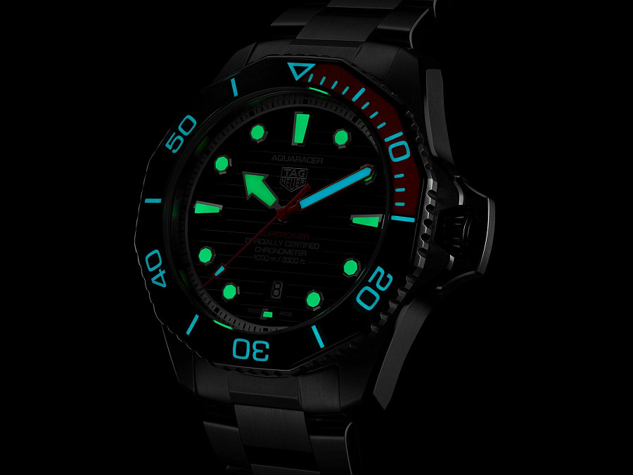 Часы TAG Heuer Aquaracer Professional 1000 Superdiver Date WBP5A8A.BF0619 — титан металл, Швейцария