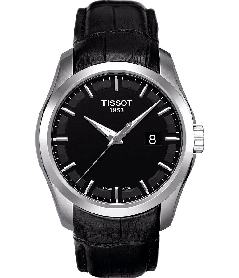 Часы Tissot Couturier T035.410.16.051.00 — мужские, черный