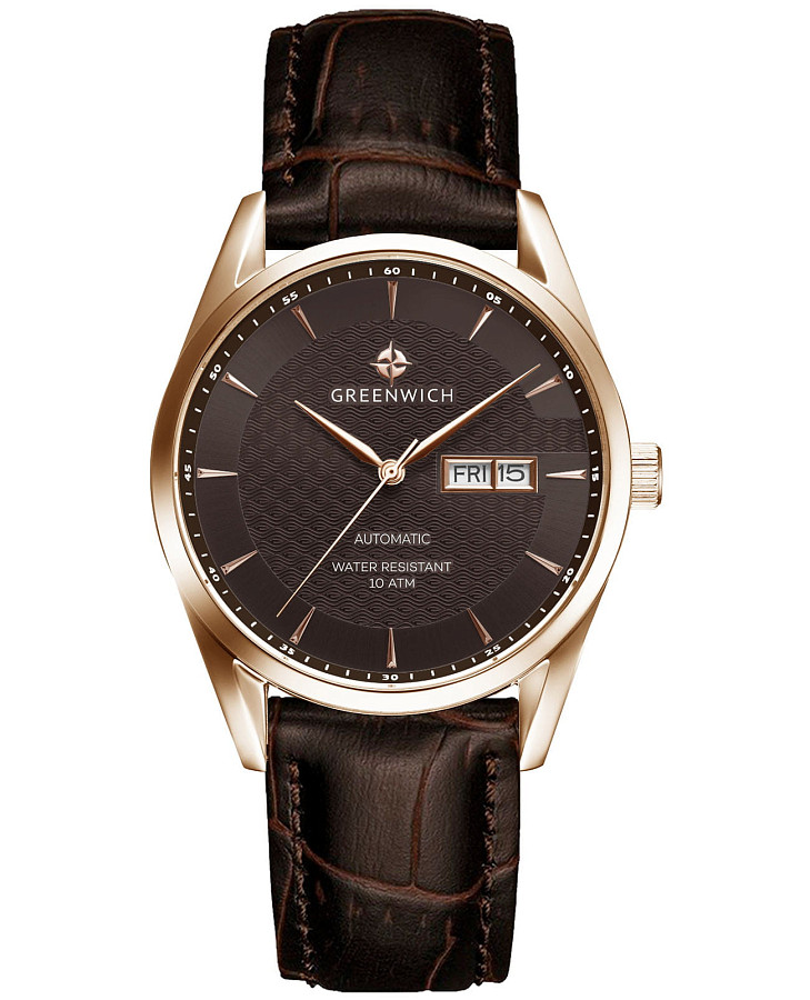Часы Greenwich Good Luck Classic GW 074.42.32 — мужские, коричневый