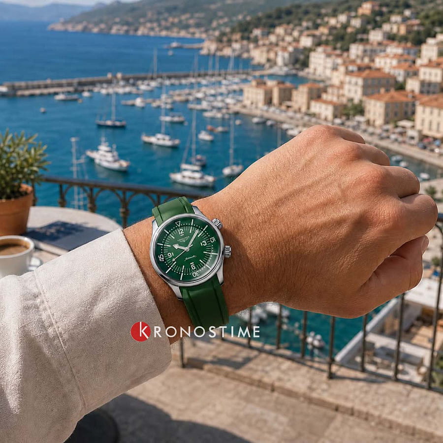 Часы Longines Legend Diver L3.764.4.06.9 — мужские, силикон