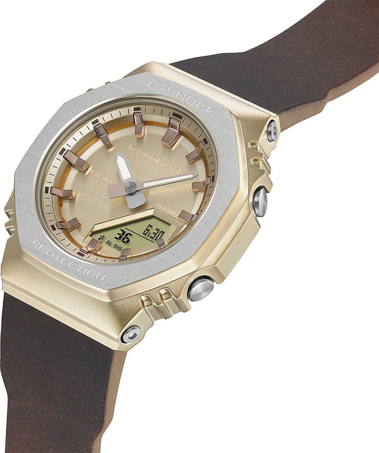 Часы Casio G-Shock GM-S2110BP-5A — кварцевые, сталь пластик