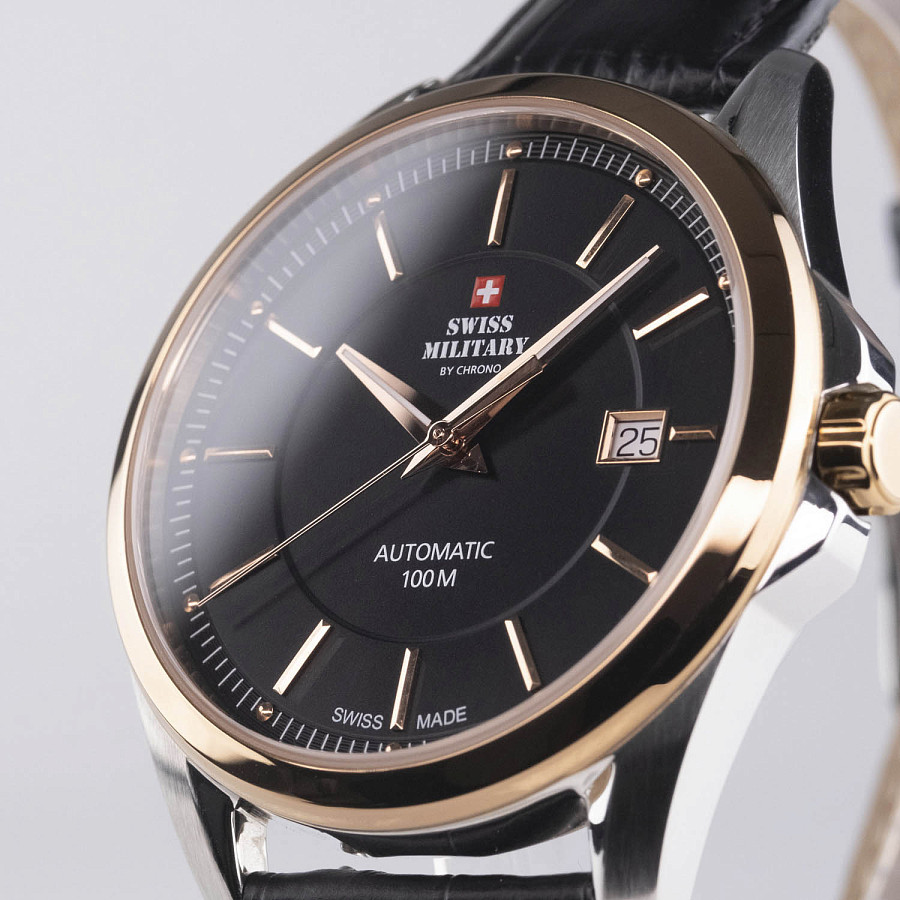 Часы Swiss Military by Chrono Automatic Collection SMA34085.17 — металл сталь, Швейцария