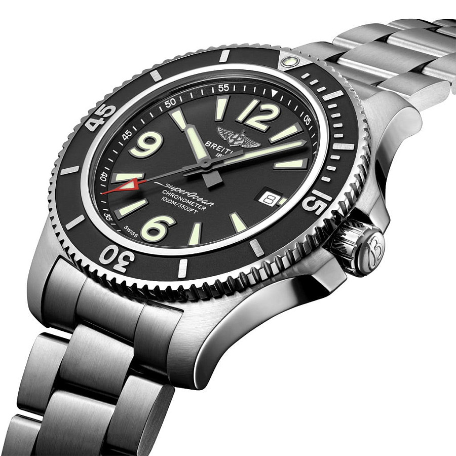 Часы Breitling Superocean Automatic 44 A17367D71B1A1 — механические, сталь металл