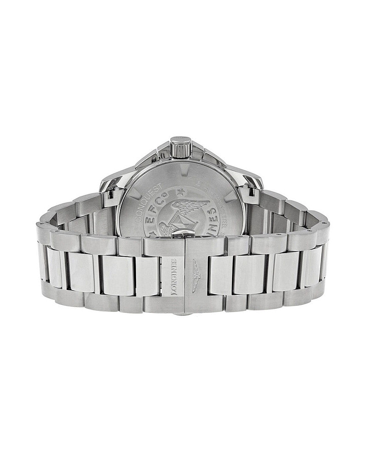Часы Longines Conquest L3.700.4.96.6 — кварцевые, сталь металл