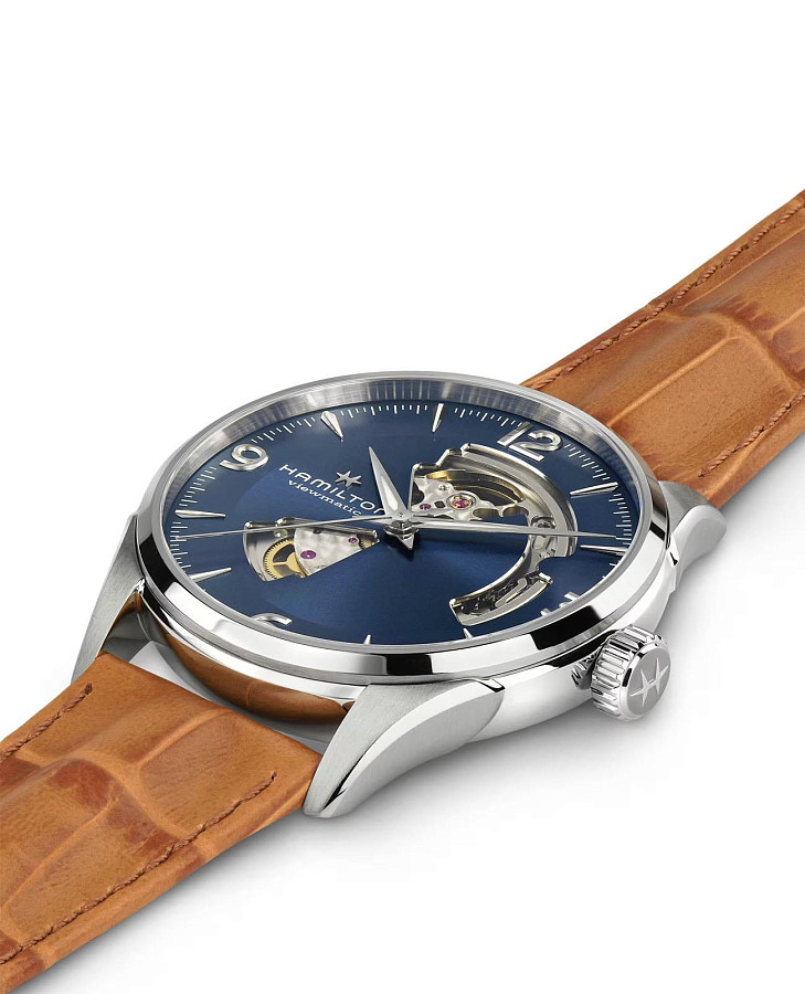 Часы Hamilton Jazzmaster Open Heart Auto H32705541 — кожаный, женские