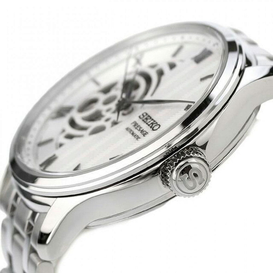 Часы Seiko Presage SARY251 — белый, металл сталь