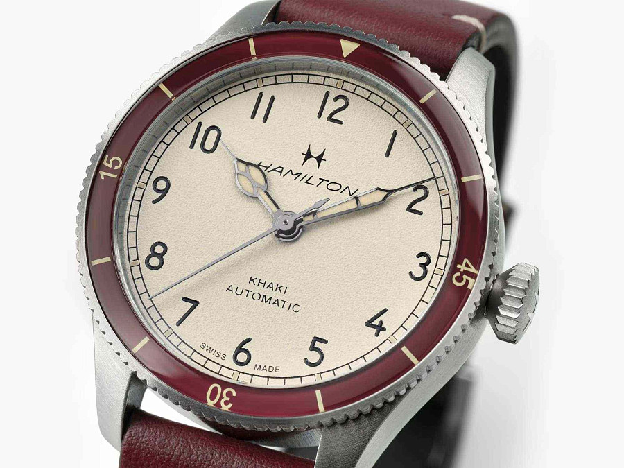 Часы Hamilton Khaki Aviation Pilot Pioneer Auto 38mm H76265810 — механические, Швейцария, мужские