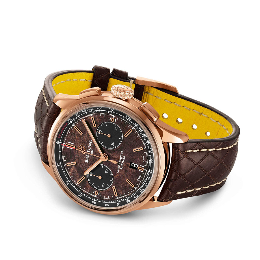 Часы Breitling Premier B01 Chronograph 42 Bentley Centenary Limited Edition RB01181A1Q1X1 — золото металл, Швейцария