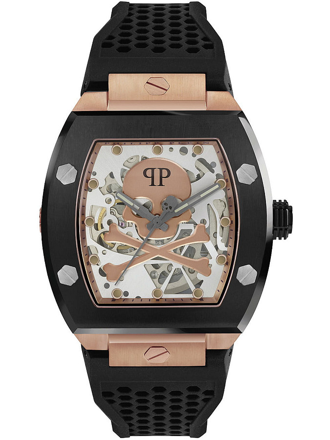 Часы Philipp Plein The Skeleton PWBAA0121 — мужские, белый