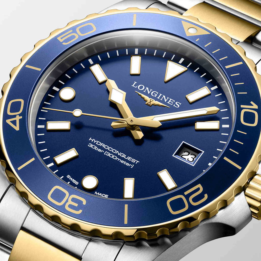 Часы Longines HydroConquest L3.769.3.96.7 — кварцевые, сталь металл
