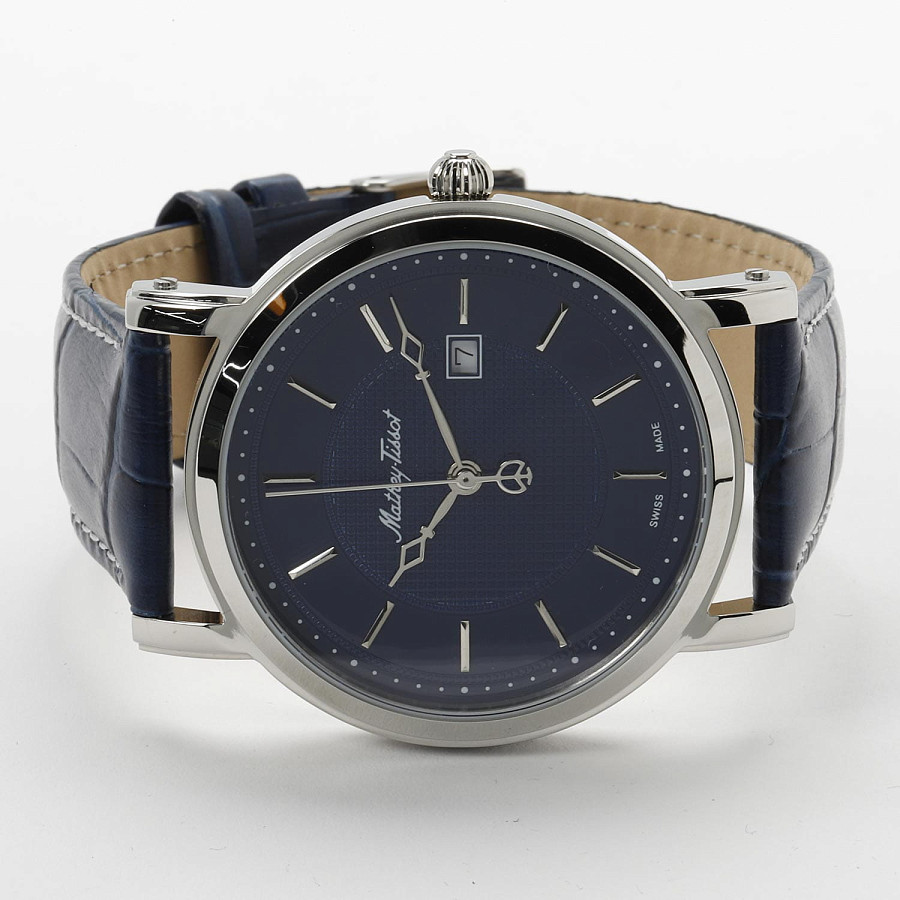 Часы Mathey-Tissot City Leather HB611251ABU — металл сталь, Швейцария