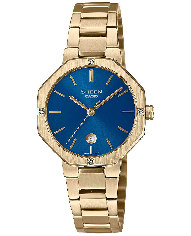 Часы Casio Sheen SHE-4543G-2A — женские, синий