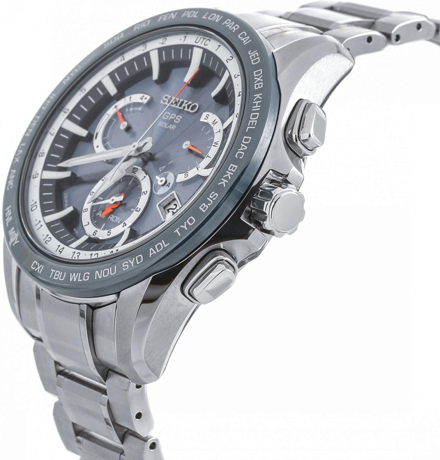 Часы Seiko Astron GPS Solar SSE053J1 — кварцевые, металл