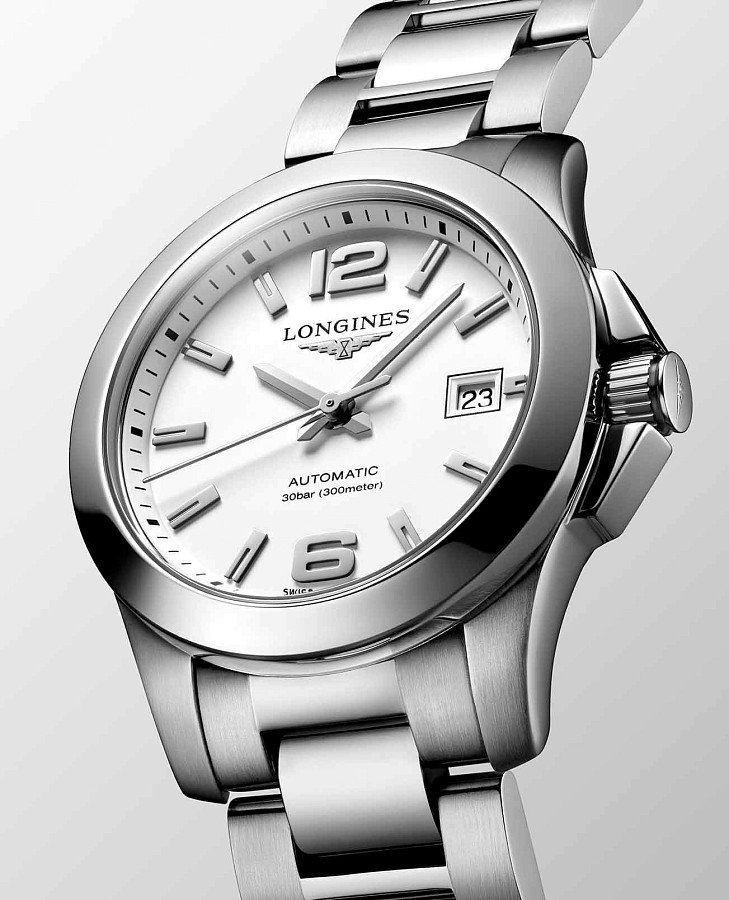 Часы Longines Conquest L3.276.4.16.6 — механические, сталь металл