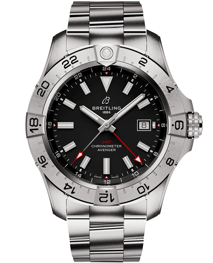 Часы Breitling Avenger Automatic GMT 44 A32320101B1A1 — мужские, черный