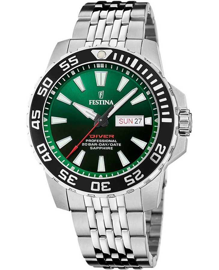 Часы Festina The Originals F20661/2 — мужские, зеленый