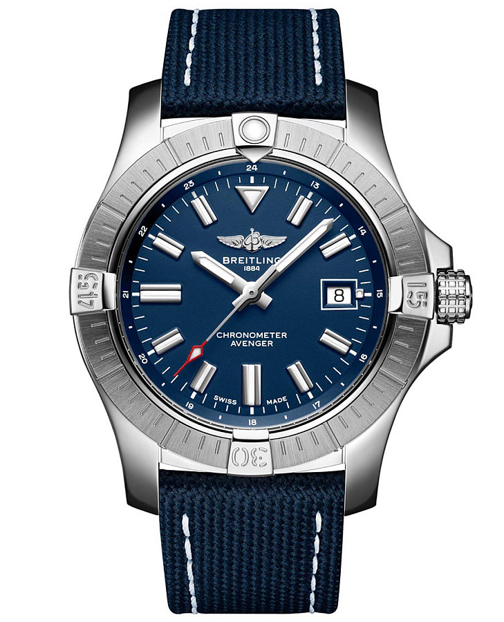 Часы Breitling Avenger Automatic 43 A17318101C1X1 — мужские, синий