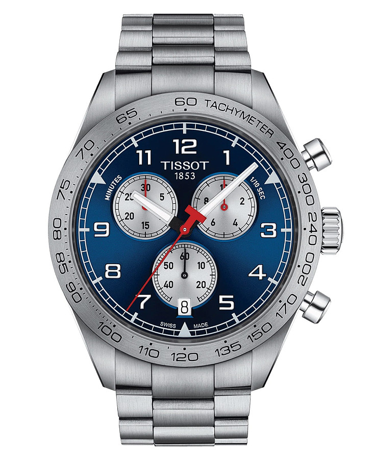 Часы Tissot PRS 516 Chronograph T131.617.11.042.00 — мужские, синий