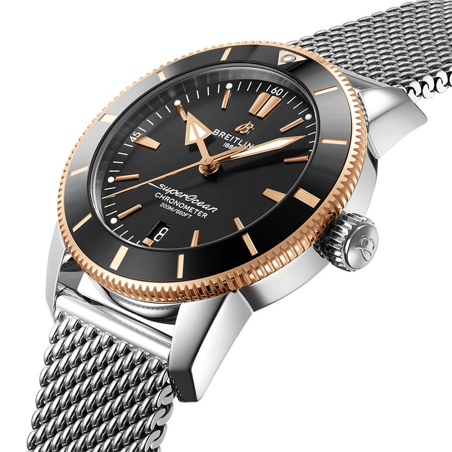 Часы Breitling Superocean Heritage B20 Automatic 44 UB2030121B1A1 — механические, сталь металл золото