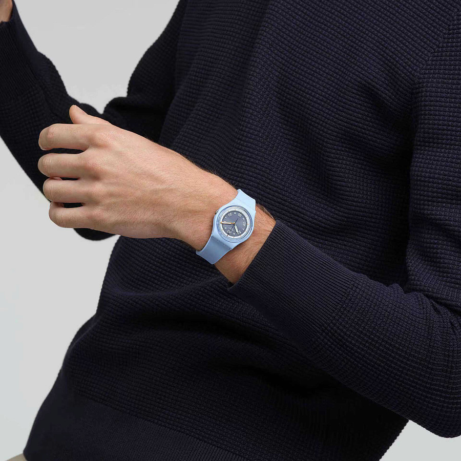 Часы Swatch Gent Bioceramic Standard SO31L100 — кварцевые, Швейцария, женские
