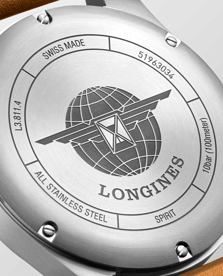 Часы Longines Spirit L3.811.4.73.2 — механические, Швейцария, мужские