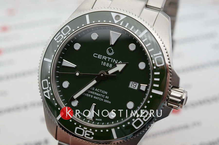 Часы Certina DS Action Diver C032.607.11.091.00 — механические, металл сталь