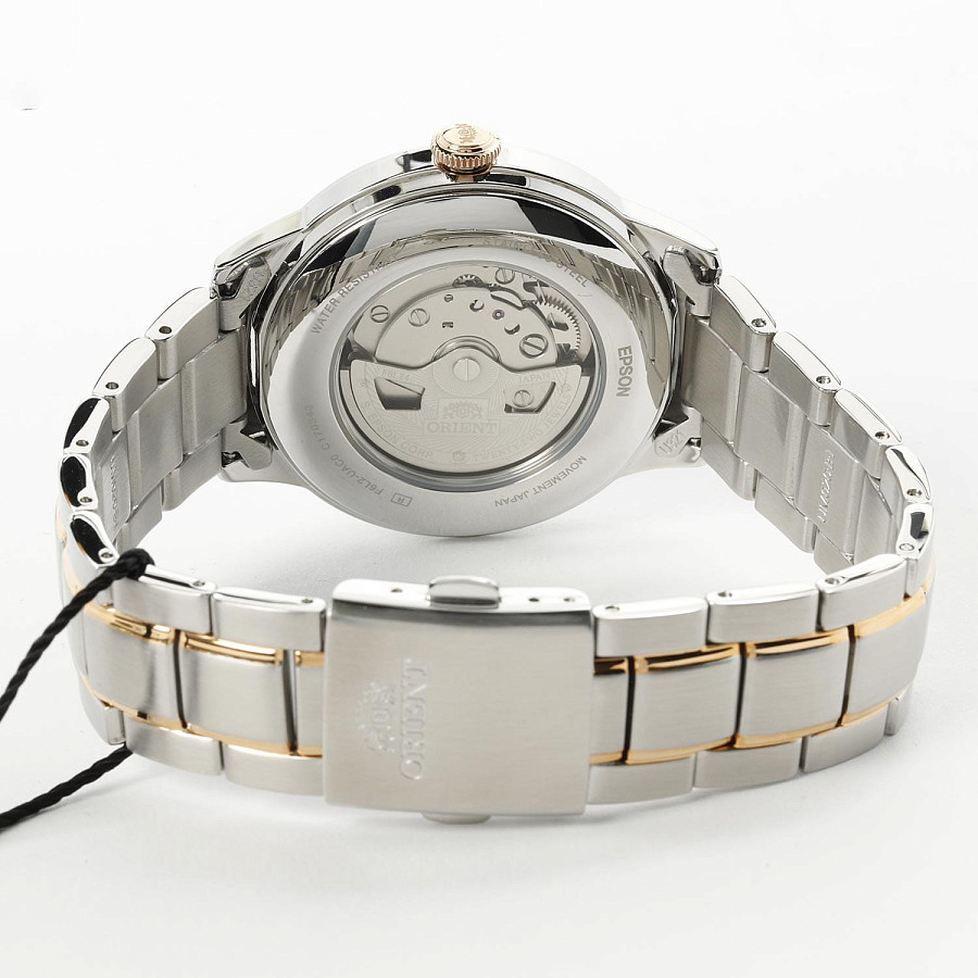 Часы Orient Sun & Moon RA-AS0101S (RN-AS0101S) — белый, металл сталь
