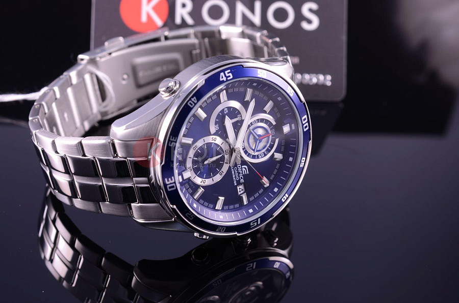 Часы Casio Edifice EFR-547D-2A — алюминий сталь металл, Япония