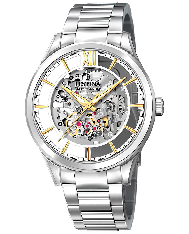 Часы Festina Automatic F20630/1 — мужские, серебристый