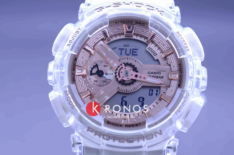 Часы Casio G-Shock GMA-S110SR-7A — женские, прозрачный