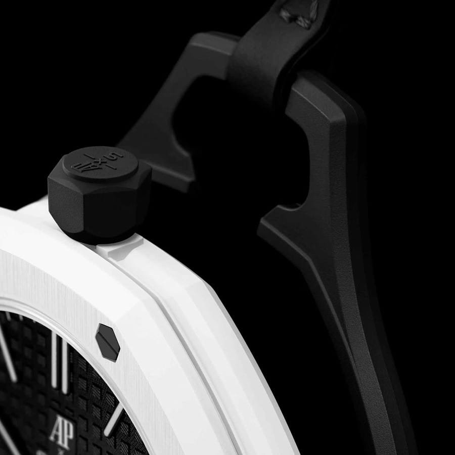 Часы Audemars Piguet x Swatch Royal Pop Ocho Negro SSX03W101N — кожаный, женские