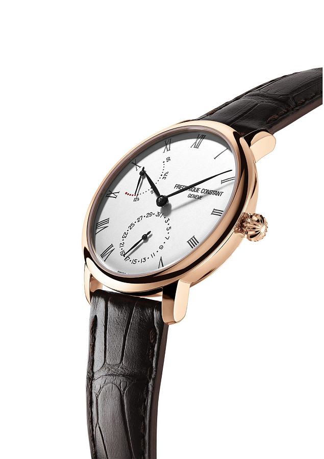 Часы Frederique Constant Slimline Power Reserve Manufacture FC-723WR3S4 — механические, сталь металл
