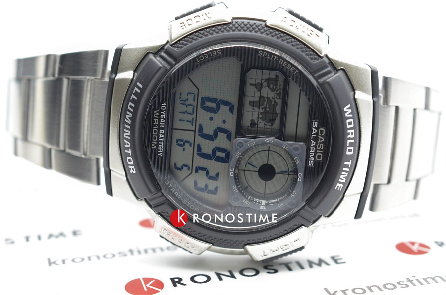 Часы Casio Collection AE-1000WD-1AVDF (AE-1000WD-1A) — нержавеющая сталь, мужские