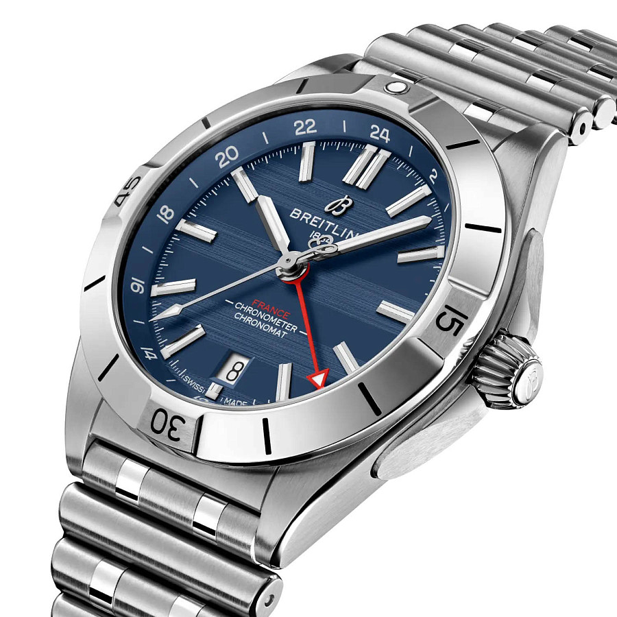 Часы Breitling Chronomat Automatic GMT 40 A323989B1C1A1 — механические, металл сталь