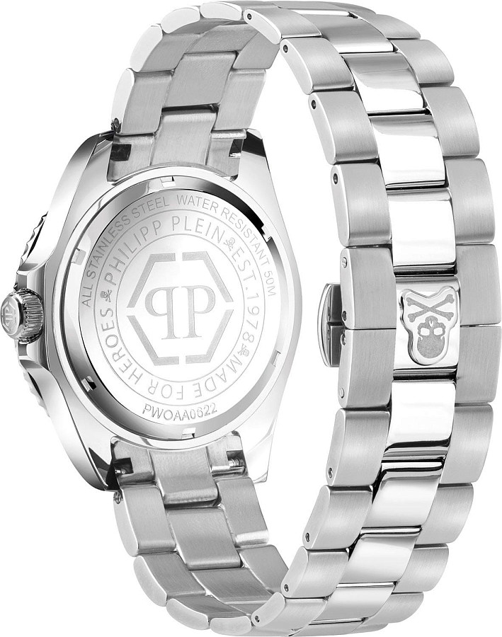 Часы Philipp Plein The Skull PWOAA0622 — нержавеющая сталь с ip-покрытием, мужские