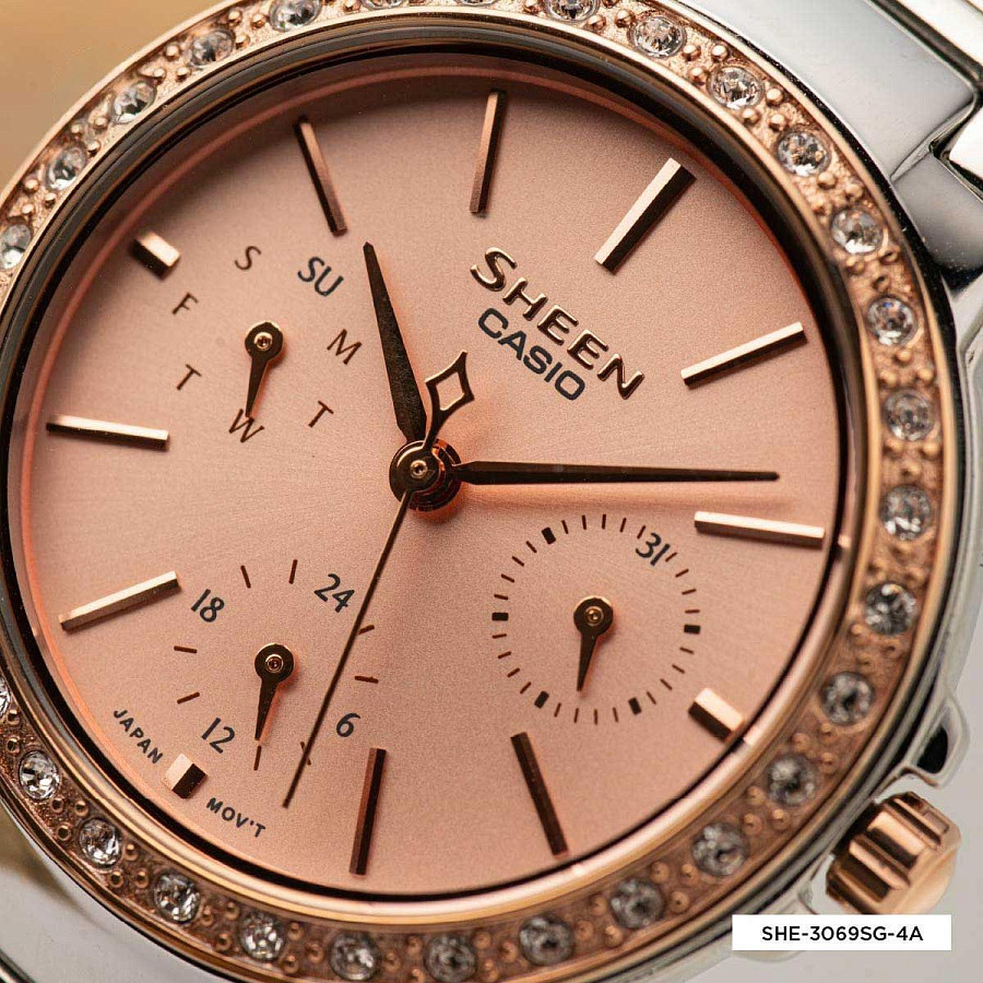 Часы Casio Sheen SHE-3069SG-4AUDF — артикул SHE-3069SG-4AUDF